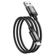 USB кабель для быстрой зарядки Hoco X89 High Speed USB-A - micro USB 2.4A 2 м Черный - изображение 1