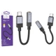 Адаптер переходник Hoco UPA32C Clever Type-C to AUX 3.5 mm с чипом DAC Grey - изображение 4