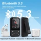 MP3 плеєр Benjie X20 2.01" Bluetooth 5.3 Hi-Fi 64Gb з кліпсою чорний - зображення 2