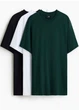 Футболка (набір 3 од.) H&M 10505 Різнобарвний L - изображение 1