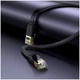 Кабель Hoco US07 чиста мідь плоский Ethernet RJ45 10м чорний - зображення 9