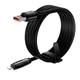 Кабель Hoco U136 Lightning 1.2м силіконовий з підсвічуванням 2.4A чорний для iPhone - зображення 5