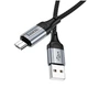 Кабель Hoco X102 текстильна оплетка Micro USB чорний 1.3 м - зображення 10