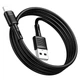 Кабель Hoco X83 Lightning 2.4A для iPhone Черный Пластиковая оплётка - изображение 5