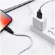 Кабель Hoco X21 Plus силиконовый Lightning 2м для iPhone Черный с белым - изображение 9