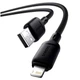 Кабель Baseus Silky Series 2.4A Lightning для iPhone 1м чорний - зображення 5