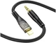 Кабель AUX Hoco UPA25 Transparent Digital Audio Lightning 3.5mm Чорний - зображення 6