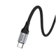 Кабель Hoco X102 текстильна оплетка 60W Type-C до Type-C чорний - зображення 6