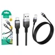 Кабель Hoco X109 силіконовий Micro USB 2.4A 2м чорний - зображення 3