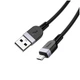 Кабель Hoco X109 силіконовий Micro USB 2.4A 2м чорний - зображення 4