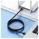 Кабель Baseus CAT7 10Gigabit Ethernet Braided 3м Чорний - зображення 10