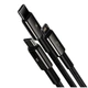 Кабель Baseus Tungsten 3 в 1 USB to M+L+C 3.5A 1.5м Черный - изображение 2