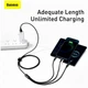 Кабель Baseus Tungsten 3 в 1 USB to M+L+C 3.5A 1.5м Черный - изображение 9
