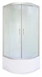 Душевой бокс Ko&Po 6021 F 80x80х195 см без крыши глубокий поддон с сиденьем матовое стекло раздвижные двери - изображение 2