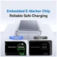 Кабель Baseus USB-A to USB-C 100W текстильна оплетка 1м для швидкого заряджання білий - зображення 6