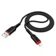 Кабель Hoco X59 Lightning чорний для iPhone 3A 1м - зображення 4