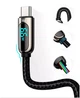 Кабель Baseus USB Type-C 66W швидка зарядка 1м чорний - зображення 2