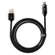 Кабель Baseus USB Type-C 66W швидка зарядка 1м чорний - зображення 3