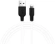 Кабель Hoco X21 Силіконовий Lightning 2.1A для iPhone Чорний з білим - зображення 4