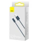 Кабель Baseus Dynamic Series USB to Lightning 2.4A 1m текстильная оплётка для iPhone Серый - изображение 2