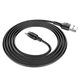 Кабель Hoco X52 Sereno магнітний Micro USB 2.4A силікон чорний - зображення 2