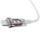 Кабель Baseus Текстильна оплетка 20W для iPhone та Type-C 2м Білий - зображення 10