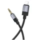 Кабель Hoco UPA32A Clever Lightning/3.5mm чорний 1.6м для цифрового аудіо високої якості - зображення 3