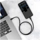 Кабель Baseus Текстильна обплетення Швидка зарядка Type-C Lightning 20W 1м Чорний - зображення 10