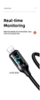 Кабель USAMS SJ543 Lightning 1.2м Чорний для iPhone з цифровим дисплеєм - зображення 3