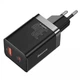 Адаптер сетевой BASEUS Super si Pro Quick Charge зарядное 2 порта USB + Type-C 30W (CCSUPP-E01) - изображение 1