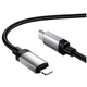 Кабель Hoco X117 Lightning текстильная оплётка 27W для iPhone черный - изображение 4