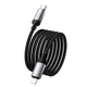 Кабель Hoco X117 Lightning текстильная оплётка 27W для iPhone черный - изображение 5