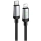 Кабель Hoco X117 Lightning текстильная оплётка 27W для iPhone черный - изображение 7