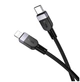 Кабель Hoco X109 Energy силіконовий Lightning 2.4A для iPhone 2 метри чорний - зображення 1