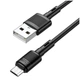Кабель Hoco X83 Micro USB 2.4A Чорний 1м - зображення 1