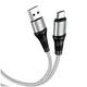 Кабель Hoco X50 Micro USB 2.4A для зарядки и передачи данных Серый - изображение 1