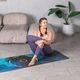 Складний килимок для йоги Marjari Yoga Travel 183x61x0.15 cм Zodiak - зображення 5