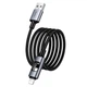 Кабель Hoco U144 Lightning 1.2м 2.4A чорний для iPhone із захистом від перегинів - зображення 4