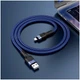 Кабель Hoco U110 Lightning текстильна обплетення 1.2 м для iPhone чорний - зображення 9