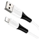 Кабель Hoco X82 силиконовый Lightning 2.4A для iPhone белый - изображение 5