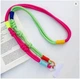 Шнурок на шею Rope Node для телефонов и украшений зеленый и розовый многофункциональный аксессуар - изображение 2