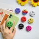 Popsocket держатель для телефона с функцией подставки зеленый смайлик для молодежи удобный и прочный - изображение 3