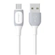 Кабель USAMS Jelly Series Micro USB 2A 1м Білий - зображення 1