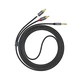 Кабель Hoco UPA10 RCA 3.5mm Пластикова оплетка Сірий 1.5м - зображення 1