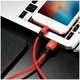 Кабель Hoco X14 Lightning 1м для iPhone красный и черный - изображение 3