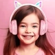 Наушники Bluetooth Hoco W27 Cat Ear беспроводные для музыки и звонков с подсветкой розовые 5 часов воспроизведения - изображение 8