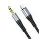 Кабель Hoco UPA22 силіконовий для Lightning та 3.5mm чорний - зображення 7