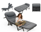 Портативне розкладне ліжко Relax Outdoor 180×60×30 см, металеве, 5 положень спинки, навантаження до 120 кг - изображение 2