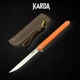 Ніж Складаний Karda J097 orange handle drop blade - изображение 1