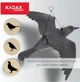 Відлякувач птахів Kadax Великий крук у польоті 56 см 2 шт. K4435 (5903699435229) - зображення 4